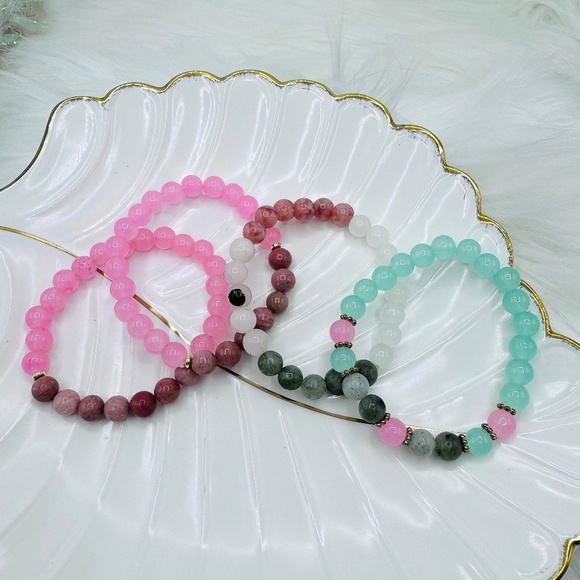8mm Beaded Bracelets Bundle - Picture 1 of 4